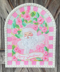Fanciful Santa Wood Sign, 20.5 Inches, Roundtop Collection