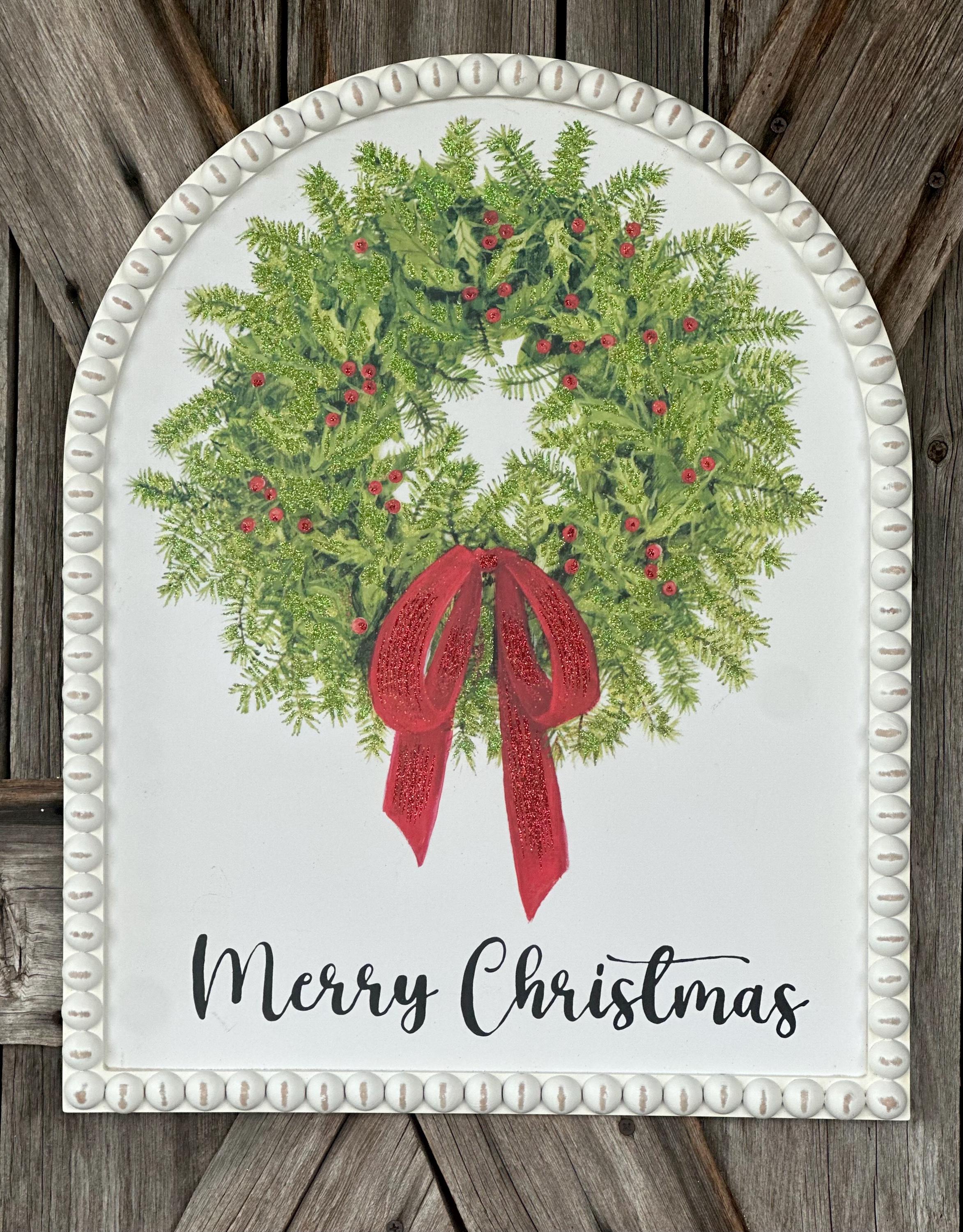 Merry Christmas Wood Sign, 20.5 Inches, Roundtop Collection