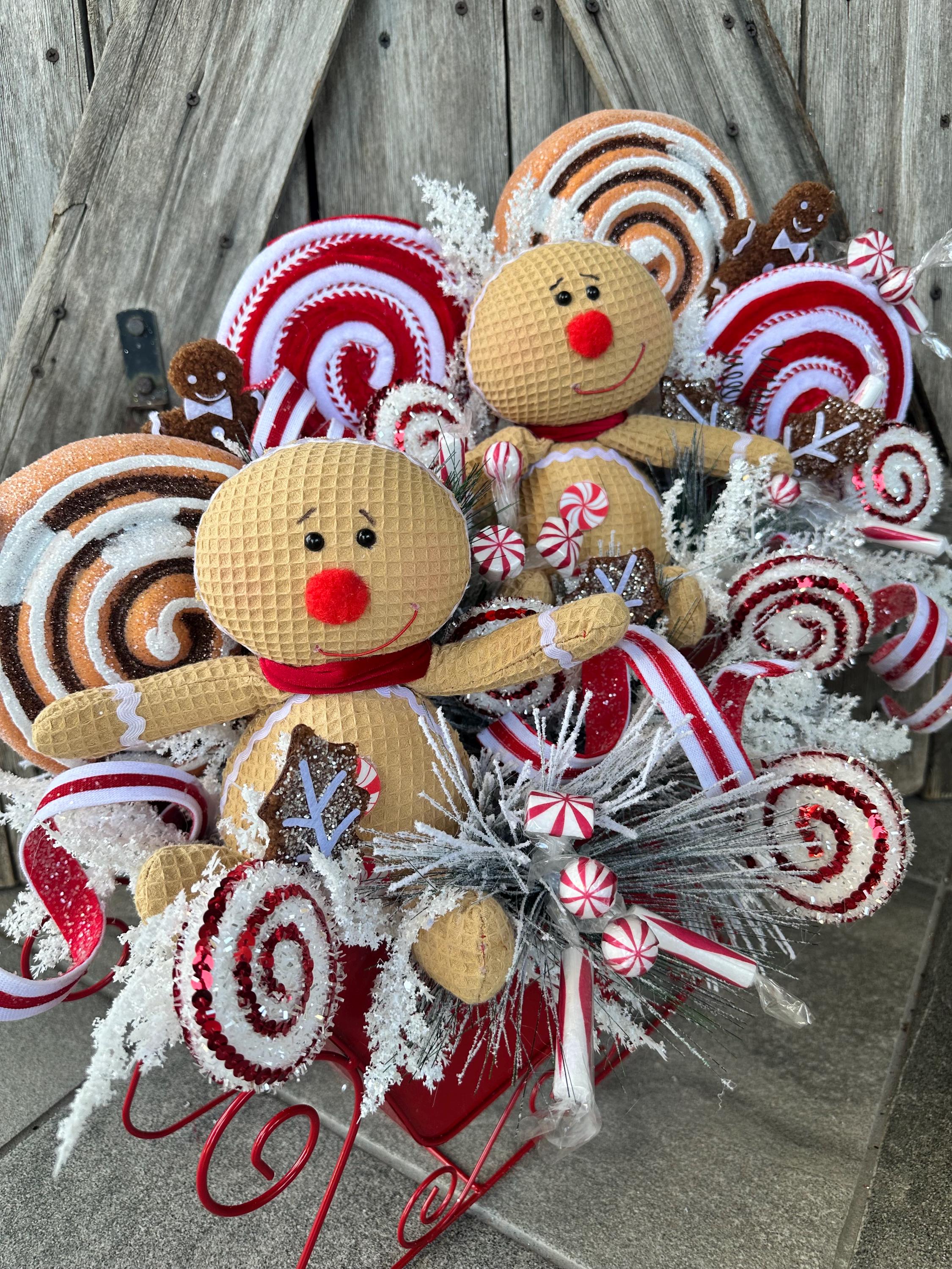 Gingerbread Centerpiece, Christmas Centerpiece