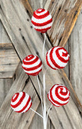 Red White Stripe Ball Spray