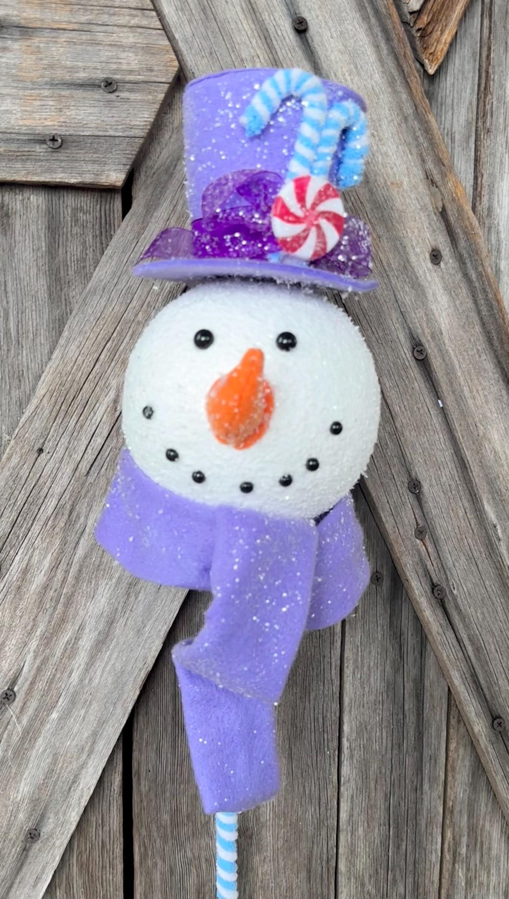 Lavender Snowman Stick, 26 Inches