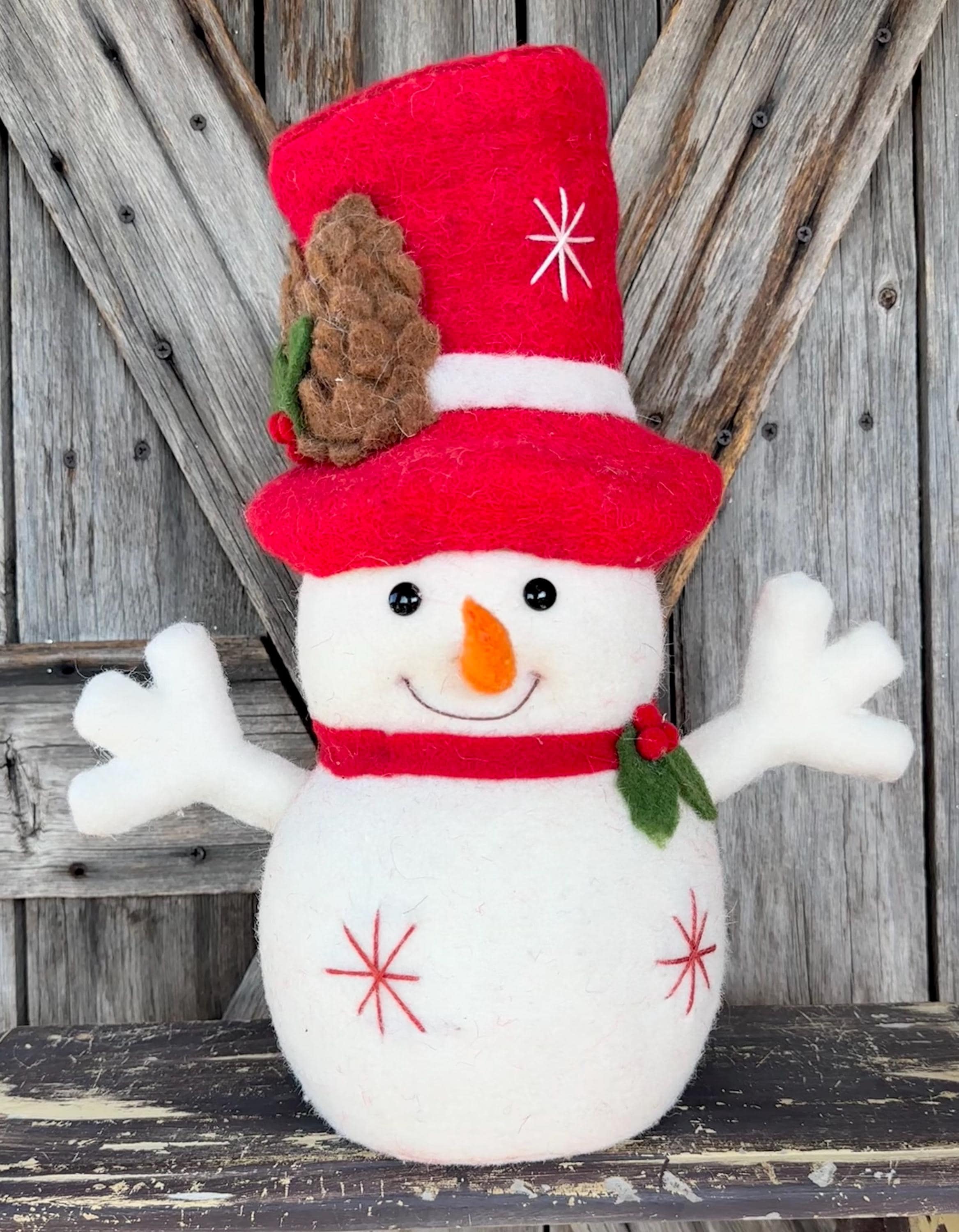Snowman with Top Hat, 18 Inches