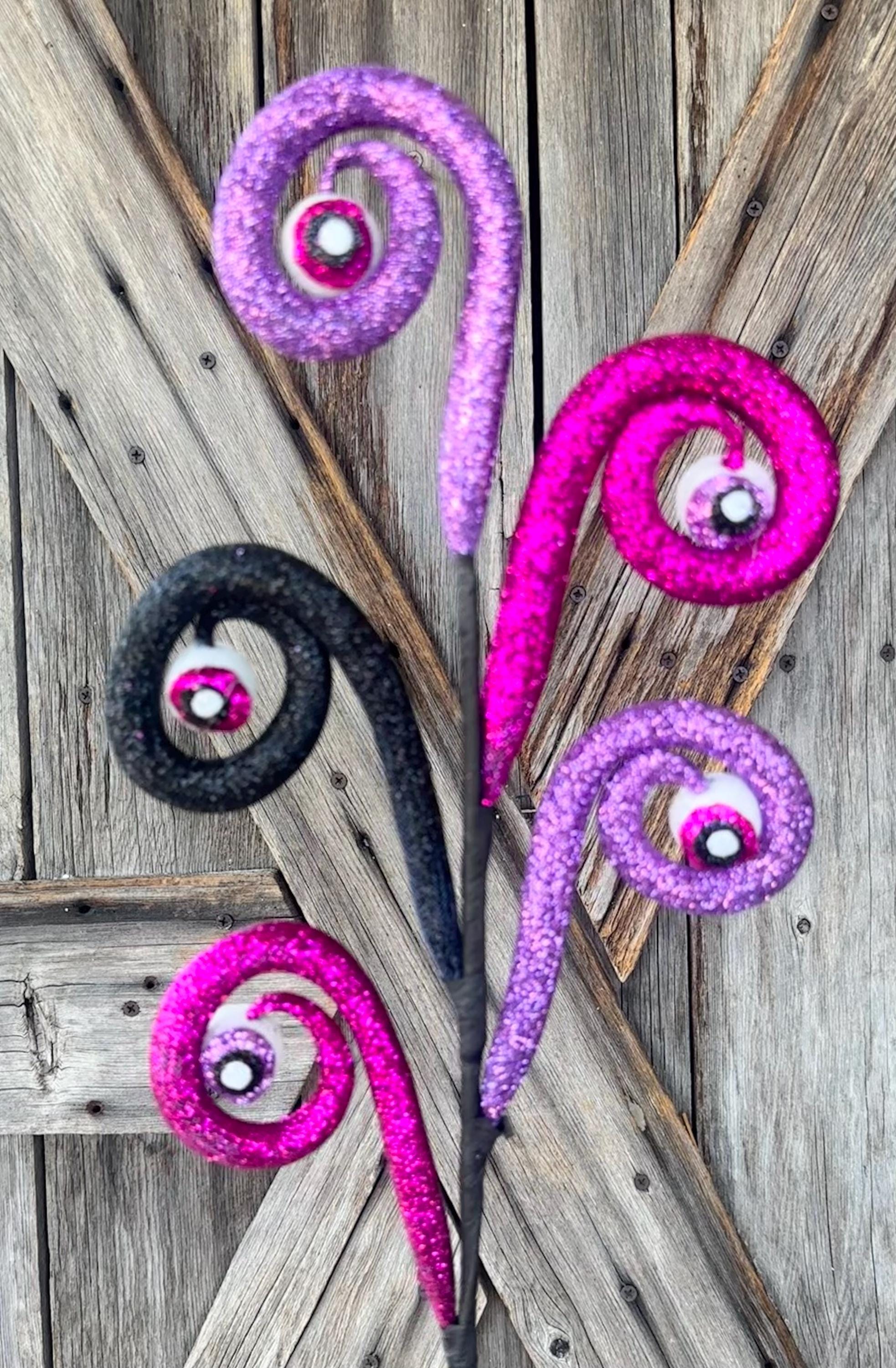 Eyeball Curl Pink Purple Black Spray