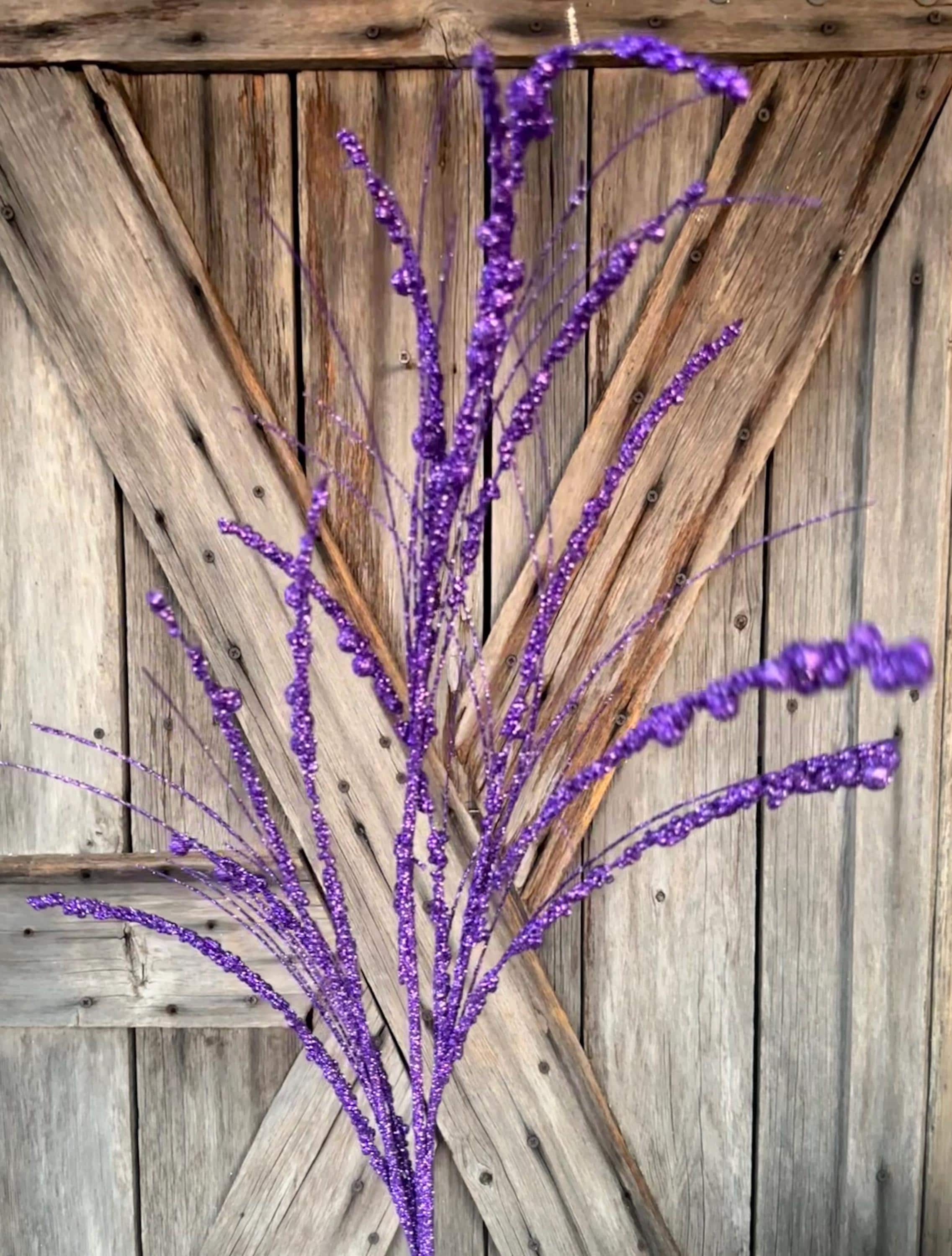 Purple Wispy Berry Spray