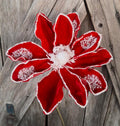 Red Velvet Pearl Magnolia Spray