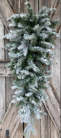 Deluxe Snow Pine Teardrop Base, 36 Inches Wreath Supply