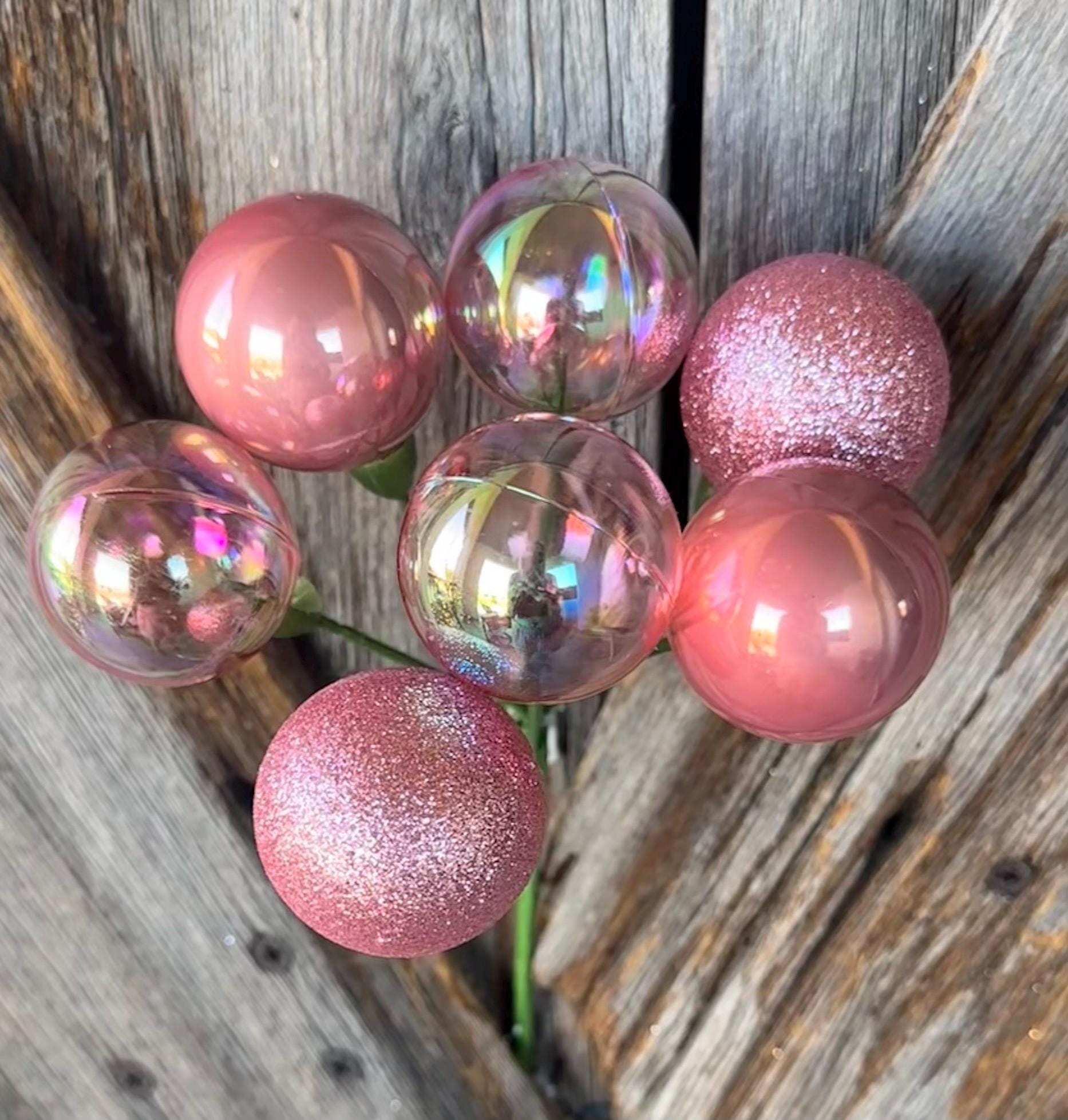 Pink Iridescent Ball Pick