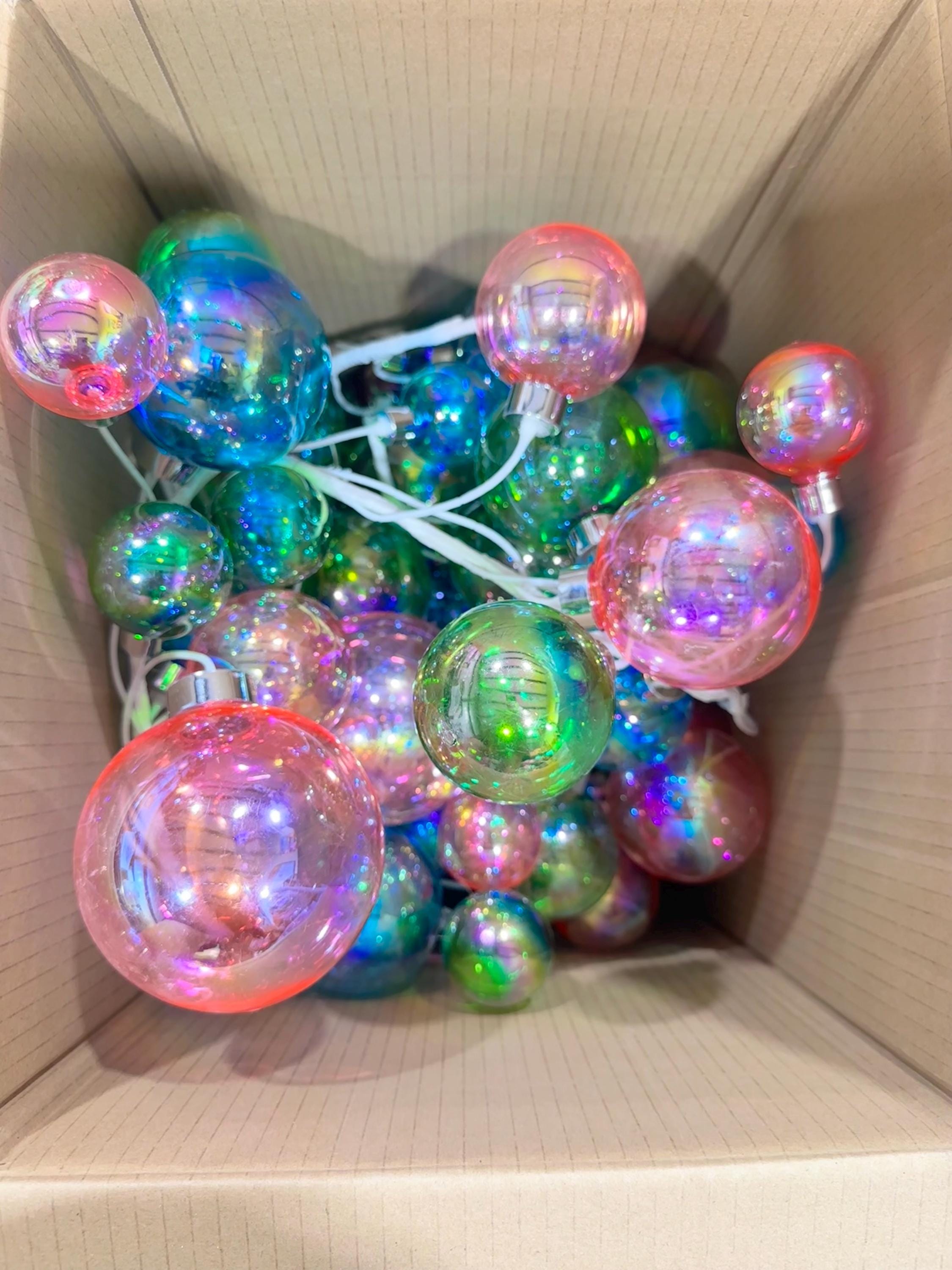 Big Box of Colorful Garland Cut Up~ Used, Warehouse Sale