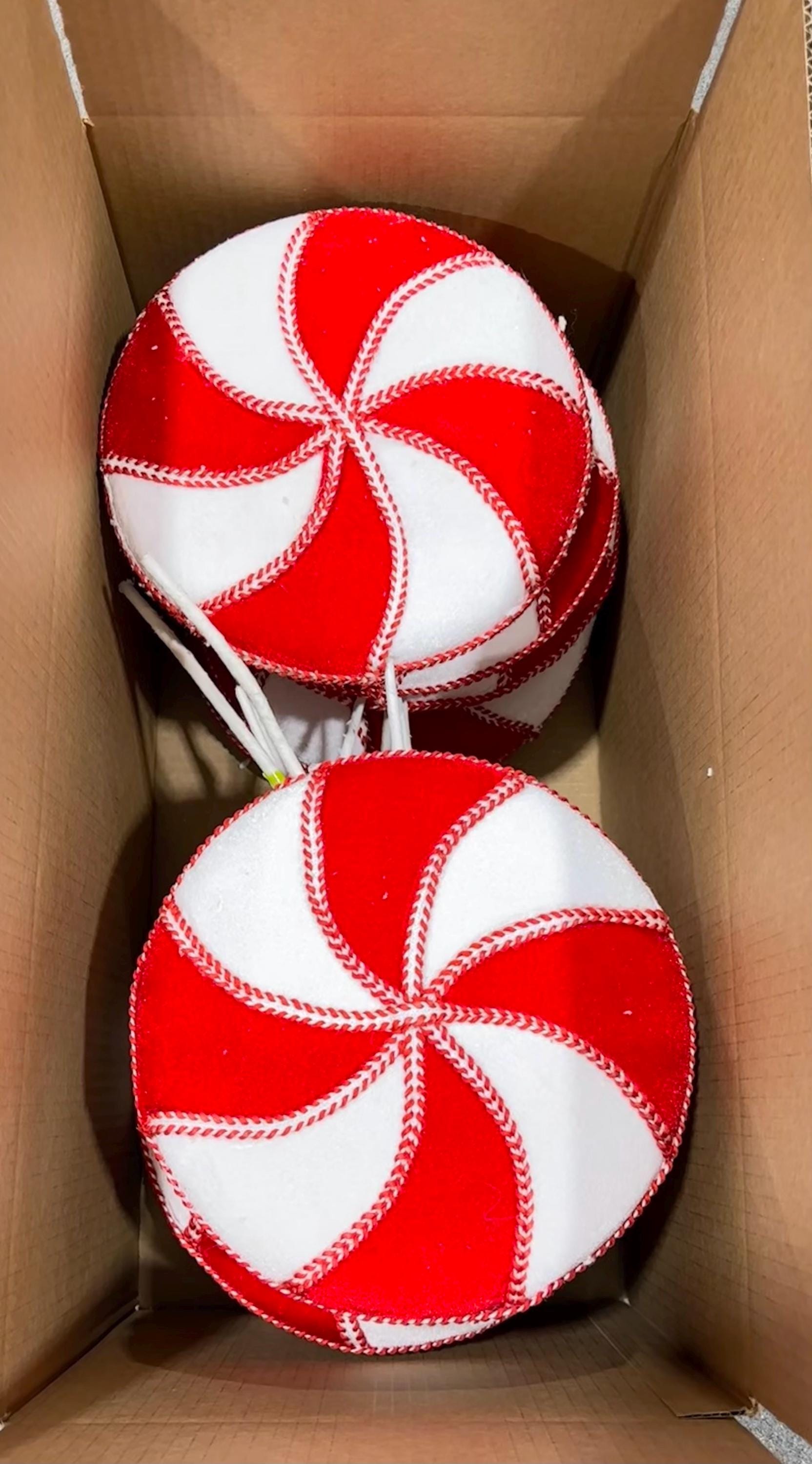 Box of Big Peppermint Lollipops 11~ Used, Warehouse Sale