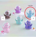 Glitterville Light Blue Gingerbread Snowglobe, Warehouse Sale