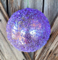 Purple Sprinkled 8 Inch Shatterproof Ornament