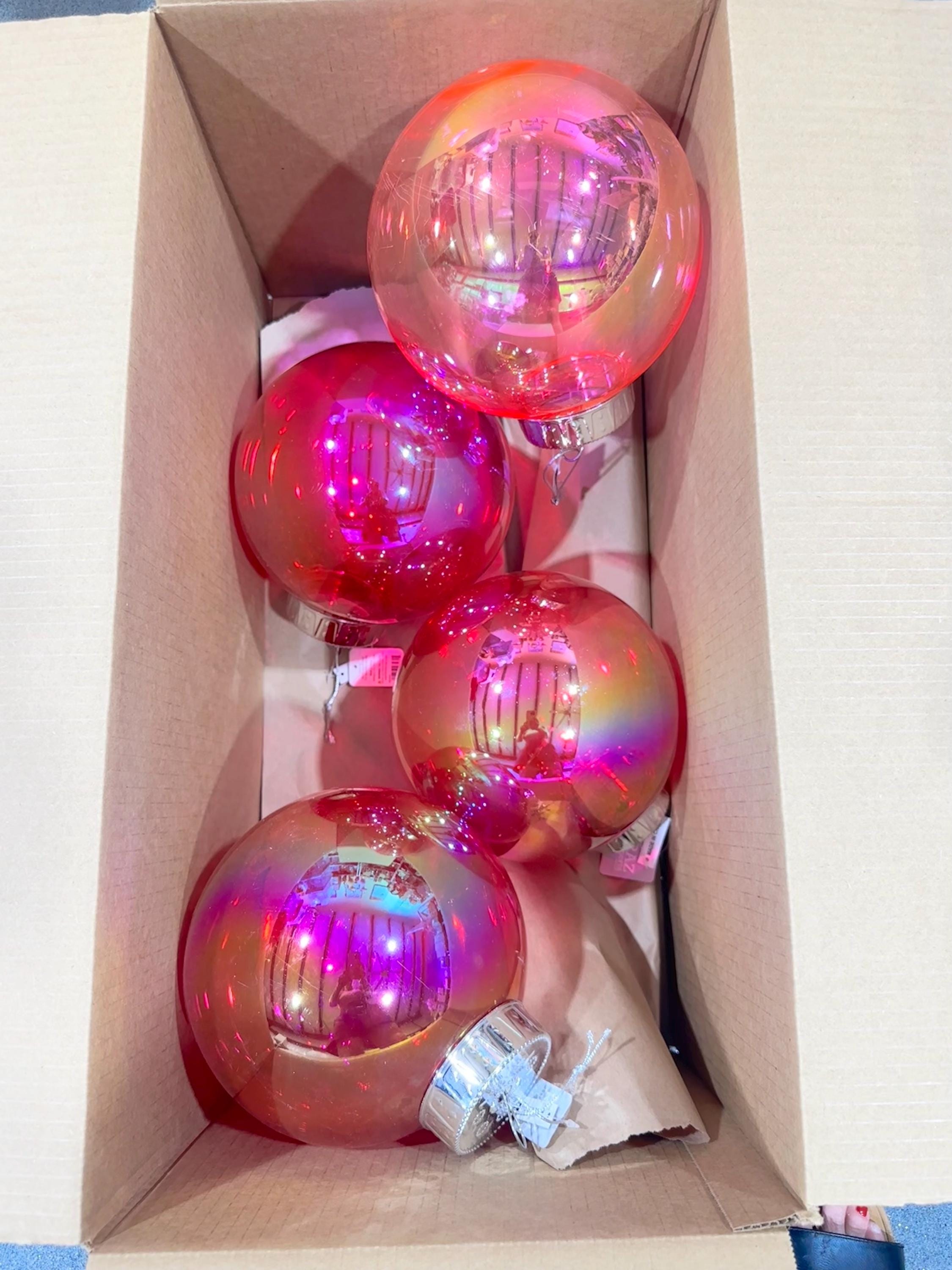 Big Box of 4 Large RAZ Ornaments~ Used, Warehouse Sale