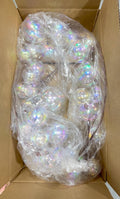 Box of Vickerman Pearlized Garland Partial around 6 foot ~ Clear~ Used, Warehouse Sale