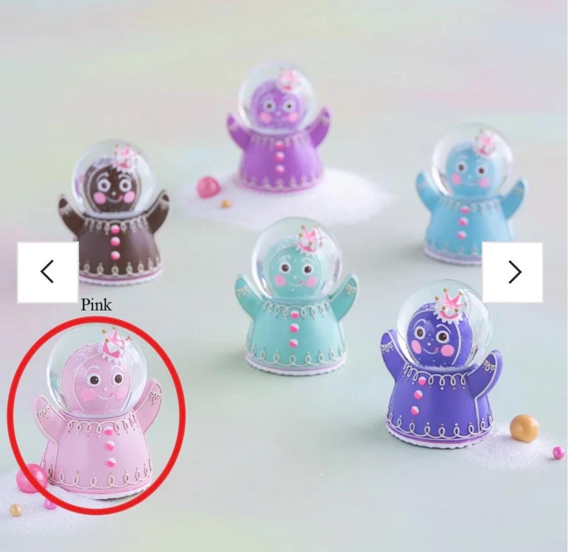 Glitterville Pink Gingerbread Snowglobe, Warehouse Sale