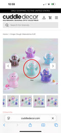 Glitterville Mint Gingerbread Snowglobe, Warehouse Sale