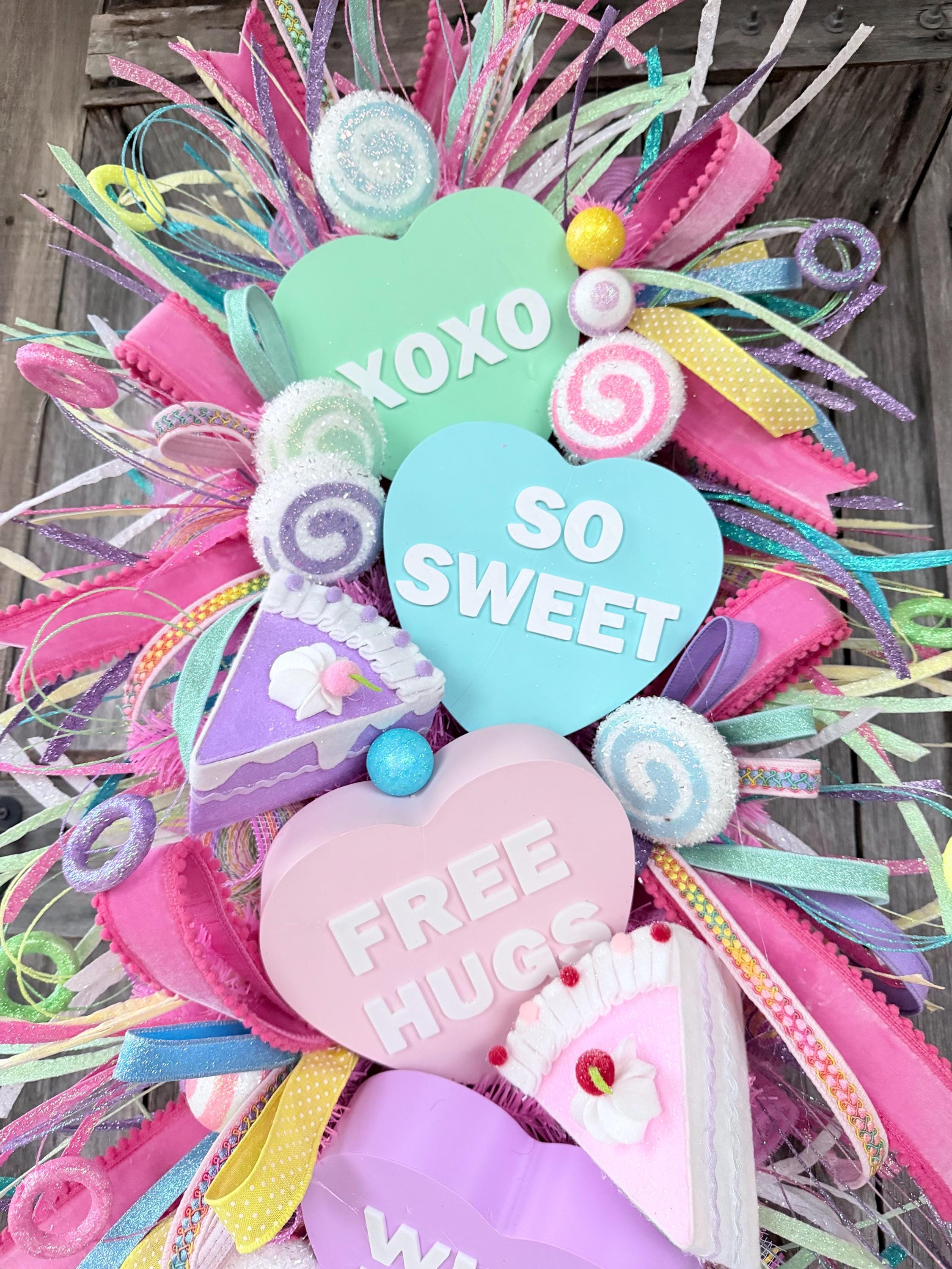 Valentine Wreath, Valentine Decor, Valentine Door, Love Wreath, Love Decor, Heart Decor, Heart Wreath