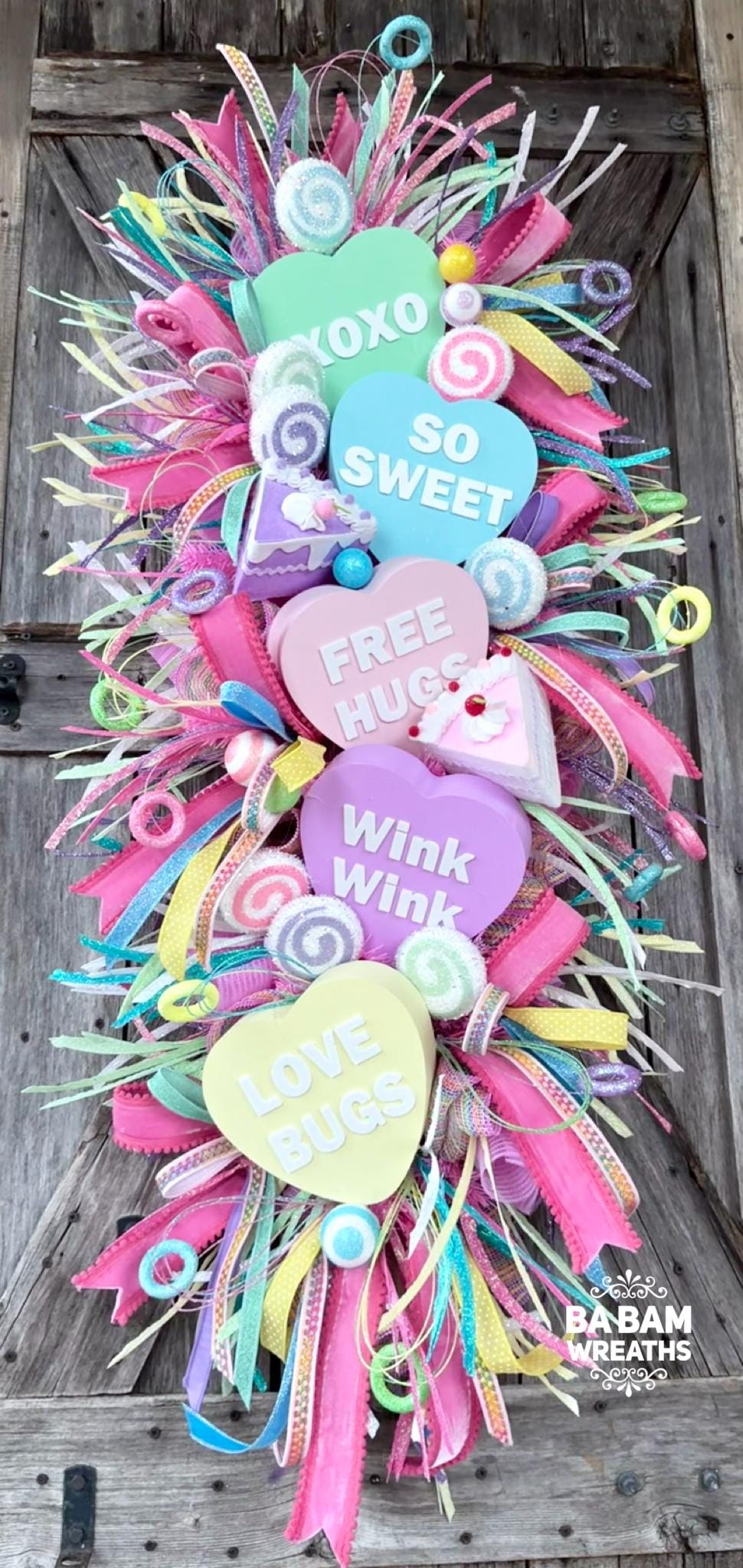 Valentine Wreath, Valentine Decor, Valentine Door, Love Wreath, Love Decor, Heart Decor, Heart Wreath