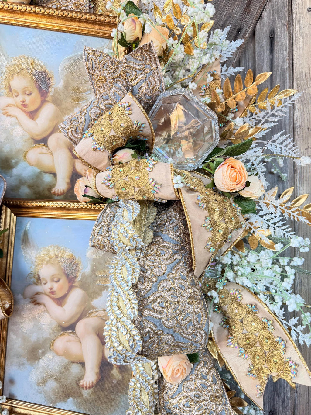 Cupid Wreath, Valentine Decor, Valentine Door, Angel Wreath