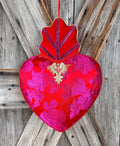 Pink Gold Heart 14 Inches