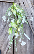 Cream 60919 Floral Spray, Wreath Supply, Floral