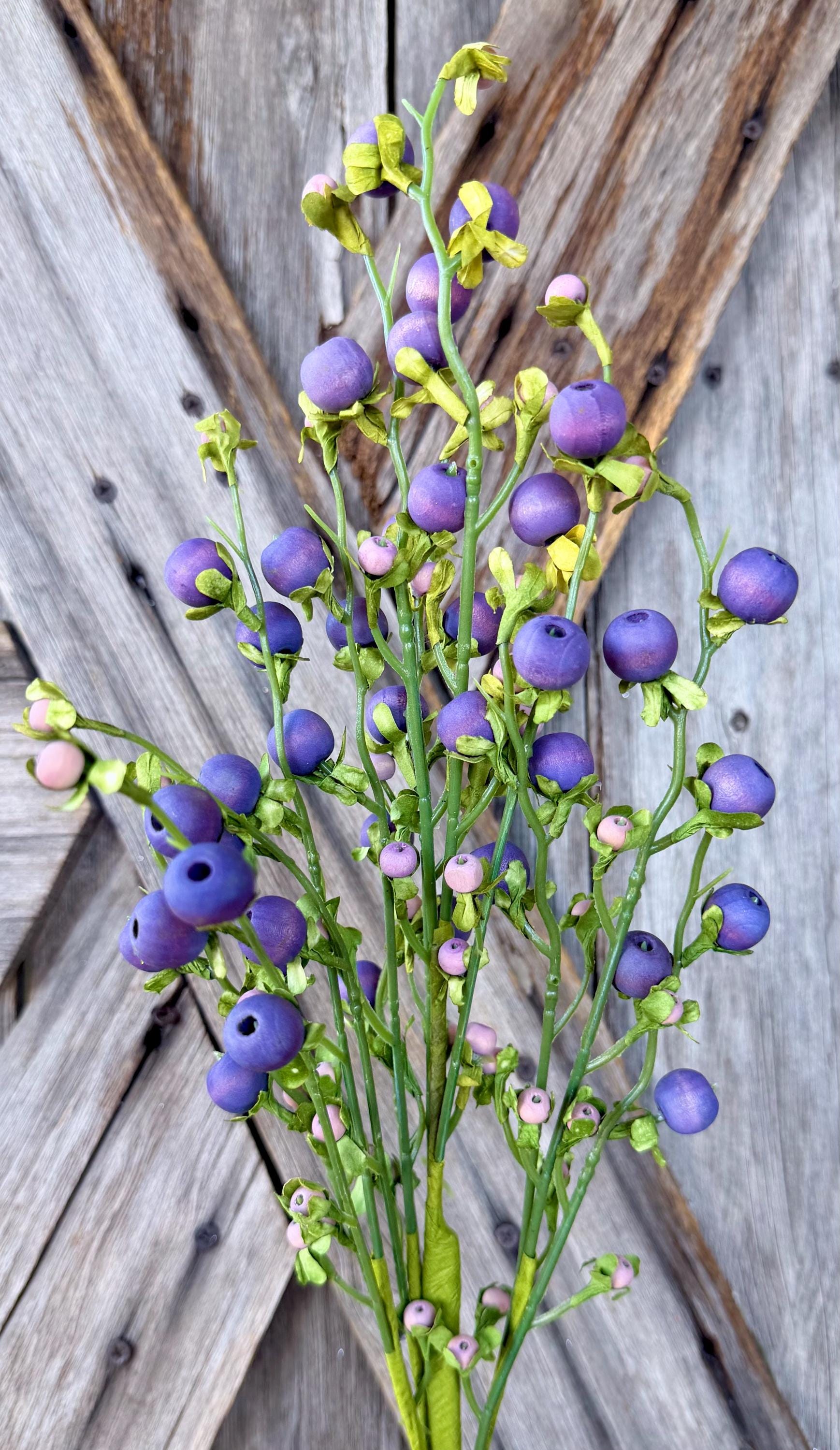 Purple Berry Spray , Wreath Supply, Floral