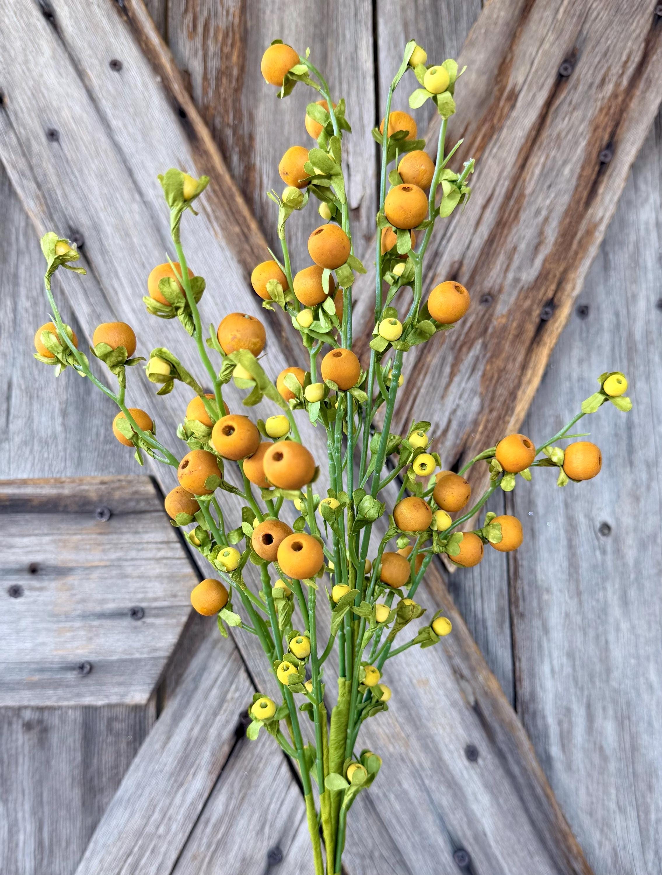 Orange Berry Spray , Wreath Supply, Floral