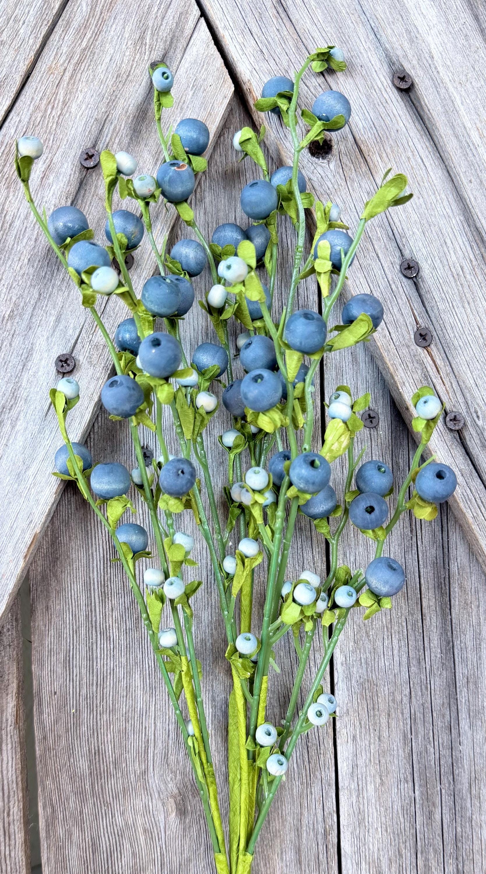 Blue Berry Spray , Wreath Supply, Floral