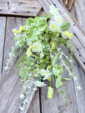 Cream Wildflower Mixed Bush, Wreath Supply, Floral