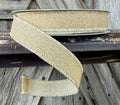 Champagne Glitter Wired Ribbon 5/8 Inch