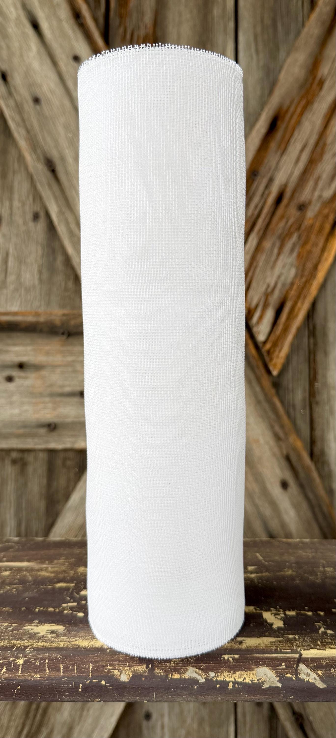 10 Yards, Fine Weave White Mesh