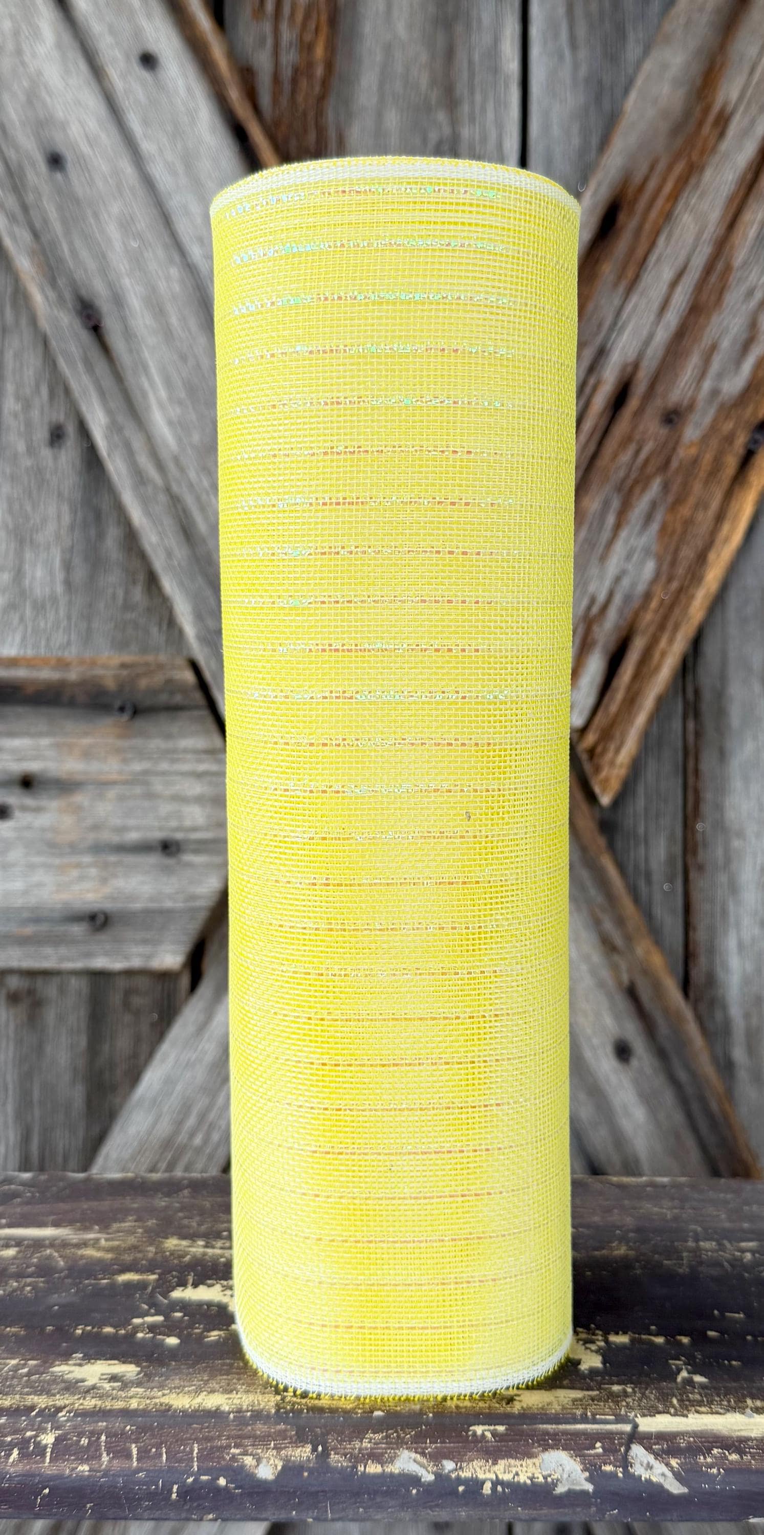 10 Yards, Fine Weave Pastel Yellow Mesh