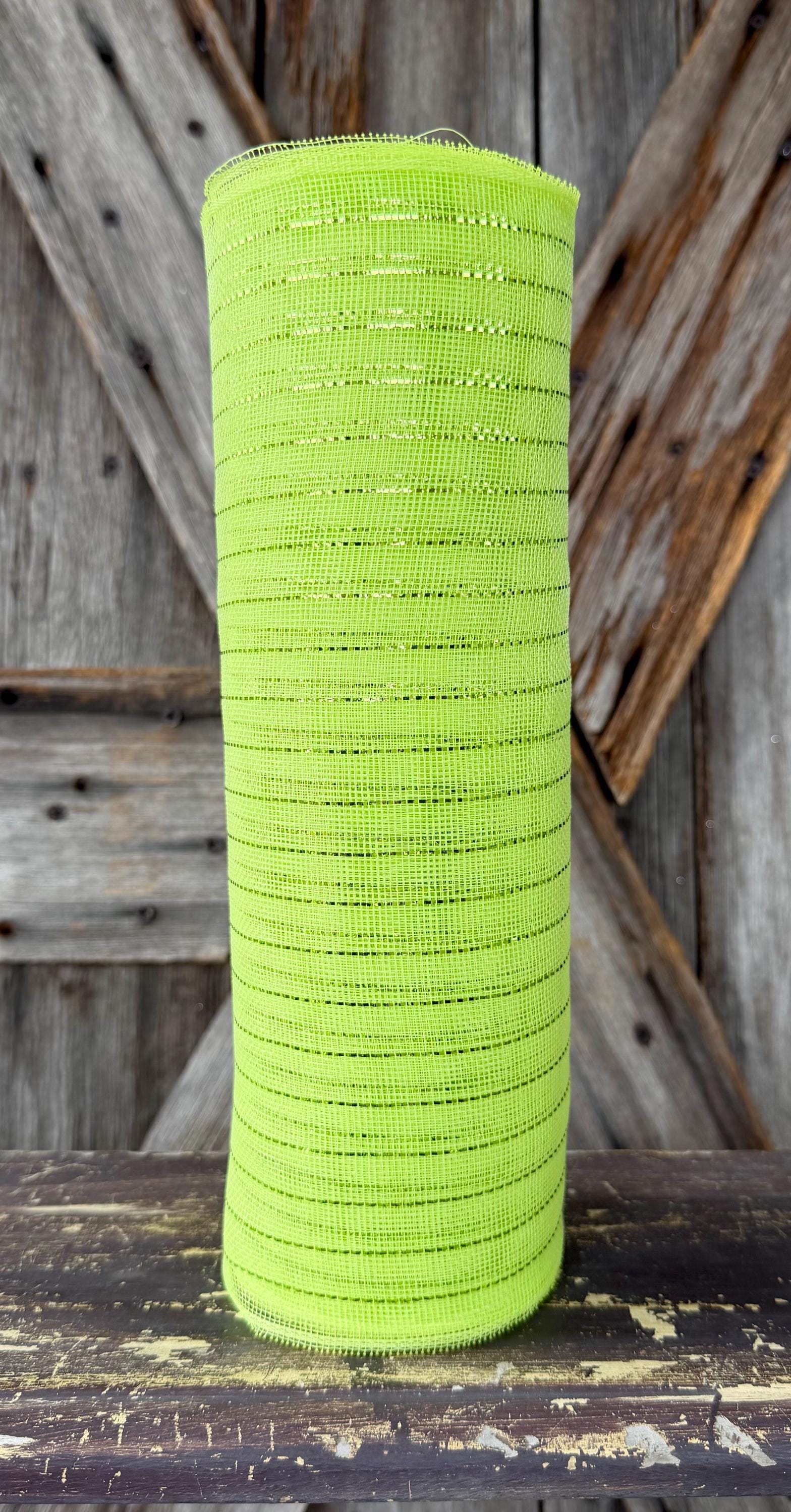 10 Yards, Fine Weave Spring Green Mesh