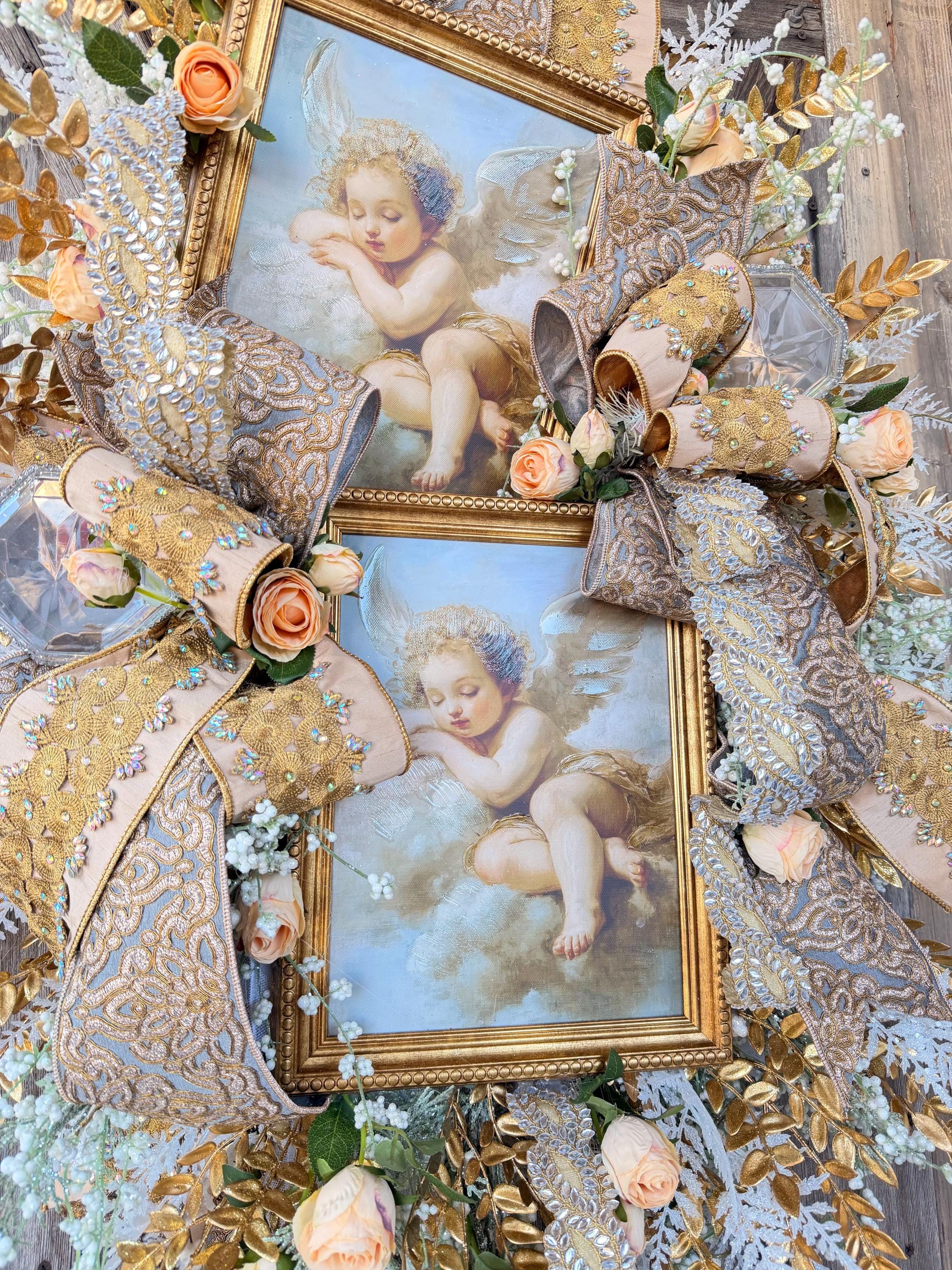 Cupid Wreath, Valentine Decor, Valentine Door, Angel Wreath