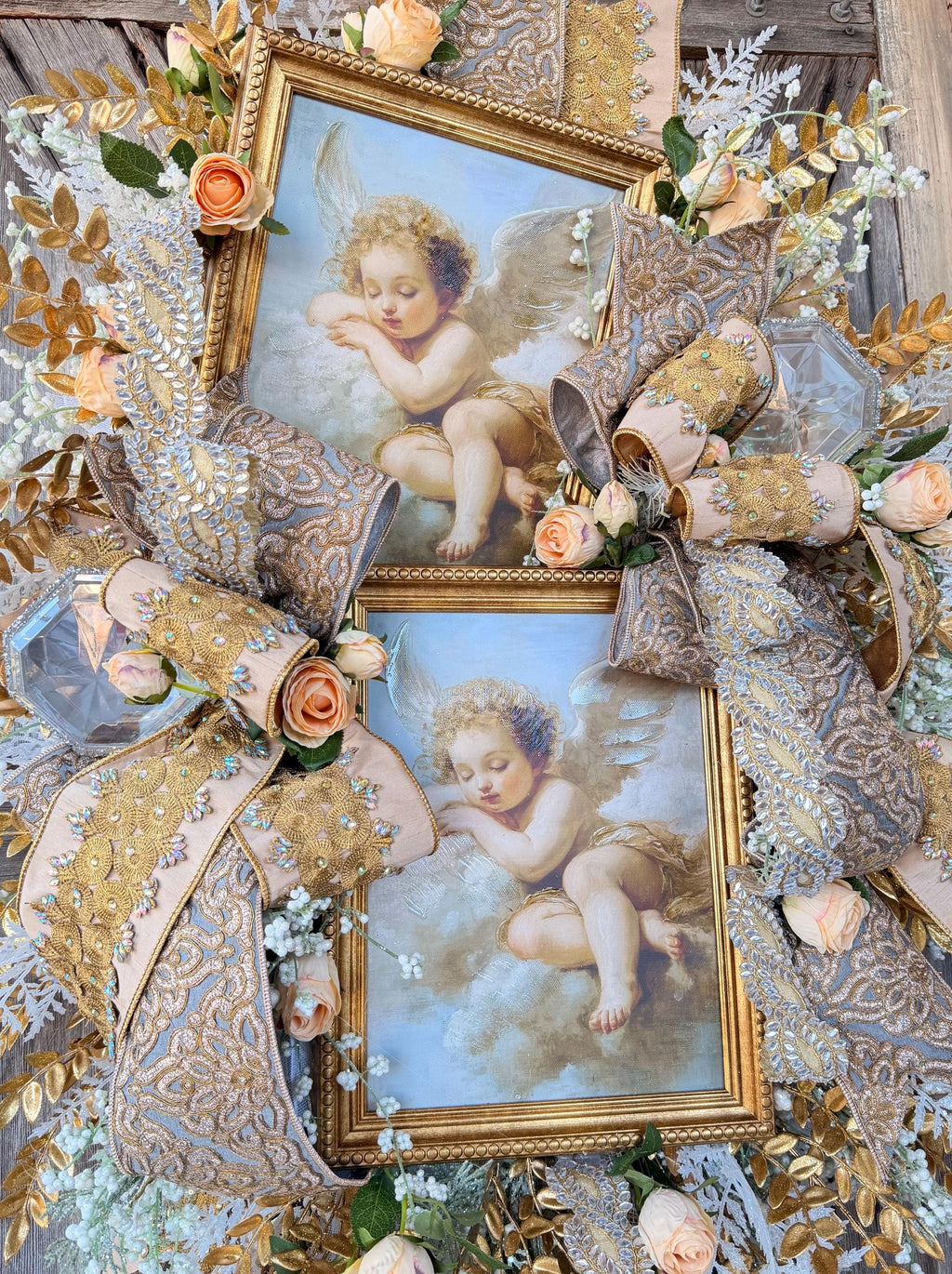 Cupid Wreath, Valentine Decor, Valentine Door, Angel Wreath