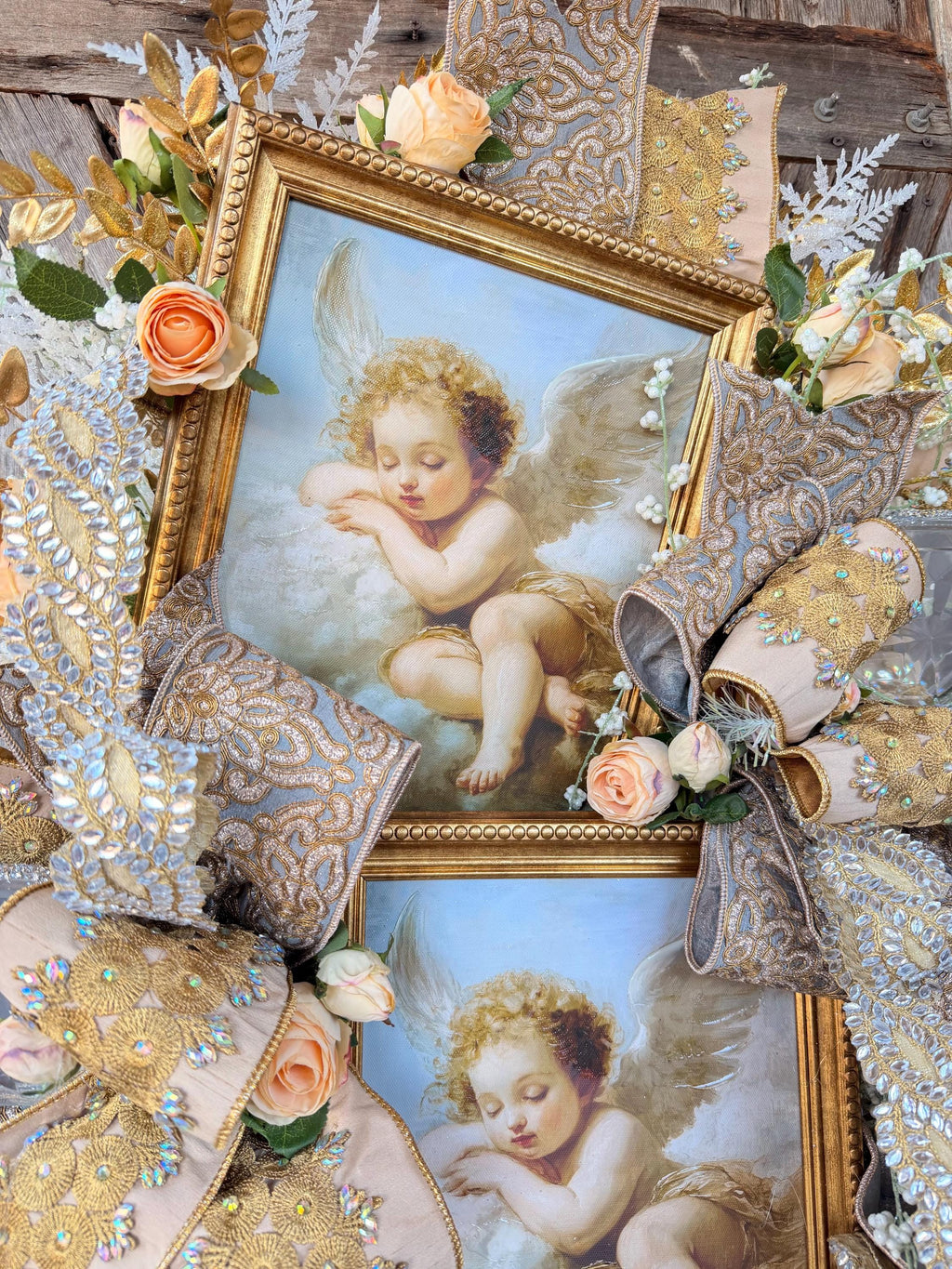 Cupid Wreath, Valentine Decor, Valentine Door, Angel Wreath