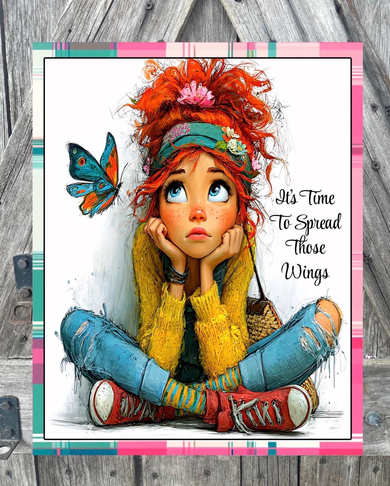 Time To Fly, Everyday Sign, Motivational Decor, Motivational Wall Art