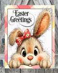 Easter Greetings Bunny, Easter Sign, Spring Decor, Spring Sign