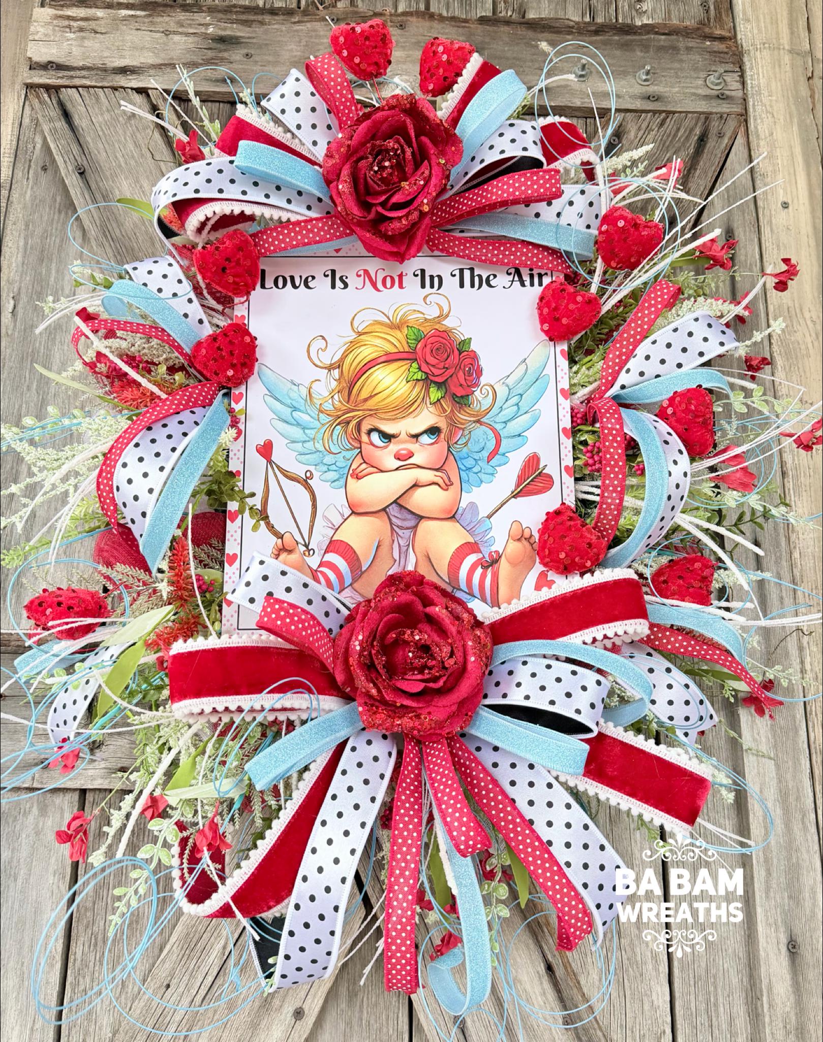 Valentine Wreath, Valentine Decor, Valentine Door, Love Wreath, Love Decor, Heart Decor, Heart Wreath