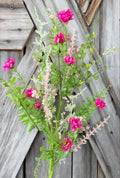 Hot Pink Flower Filler Spray, Wreath Supply, Floral