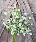 Cream Dainty Berry Wildflower Floral Spray, Wreath Supply, Floral