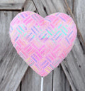Pastel Pink Heart Pick, 7 Inch Heart