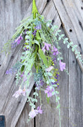 Purple 60919 Floral Spray, Wreath Supply, Floral