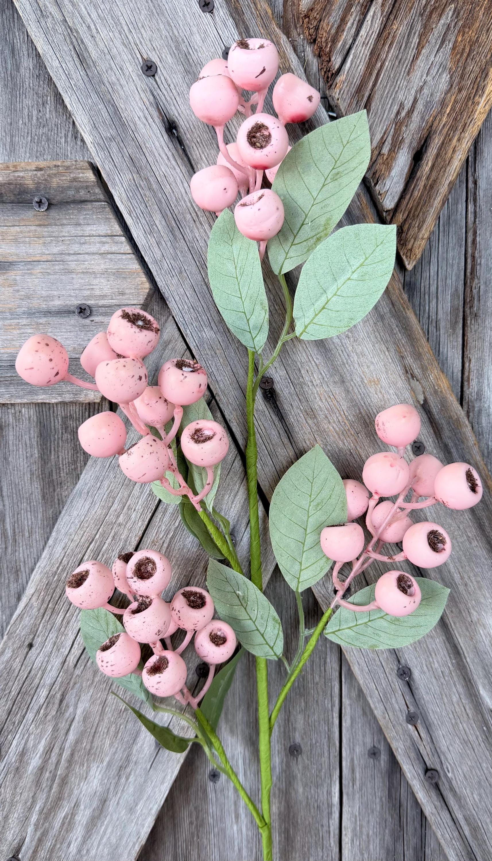 Large Pink Berry Spray , Wreath Supply, Floral