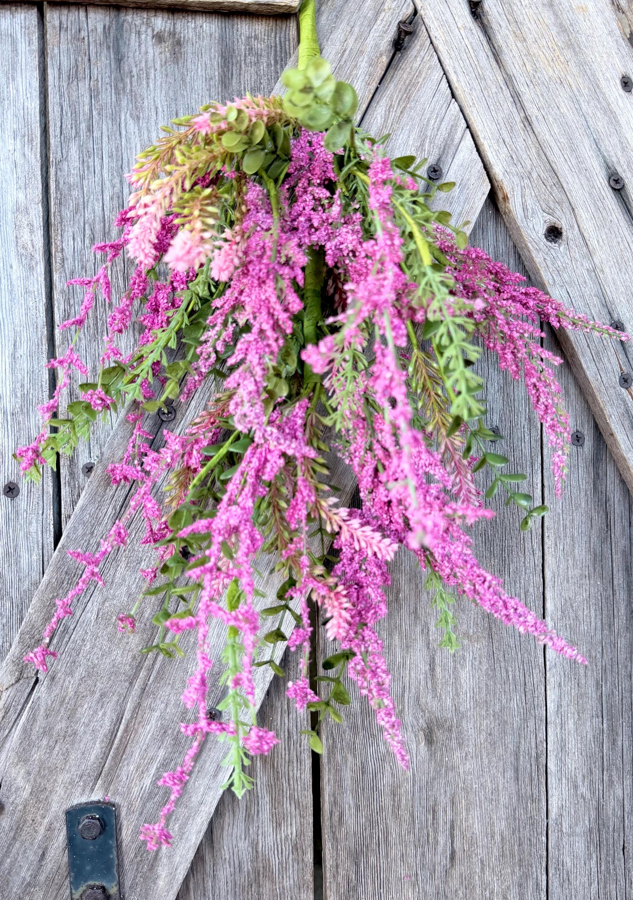 Pink Beauty Mixed Heather Bush, Wreath Supply, Floral