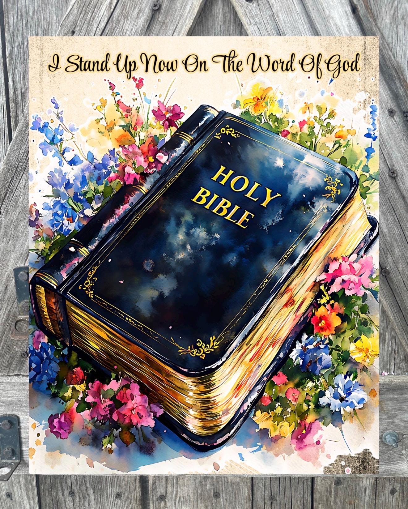 Stand On The Word Of God, Crown, Easter Sign, Easter Decor, Spring Sign