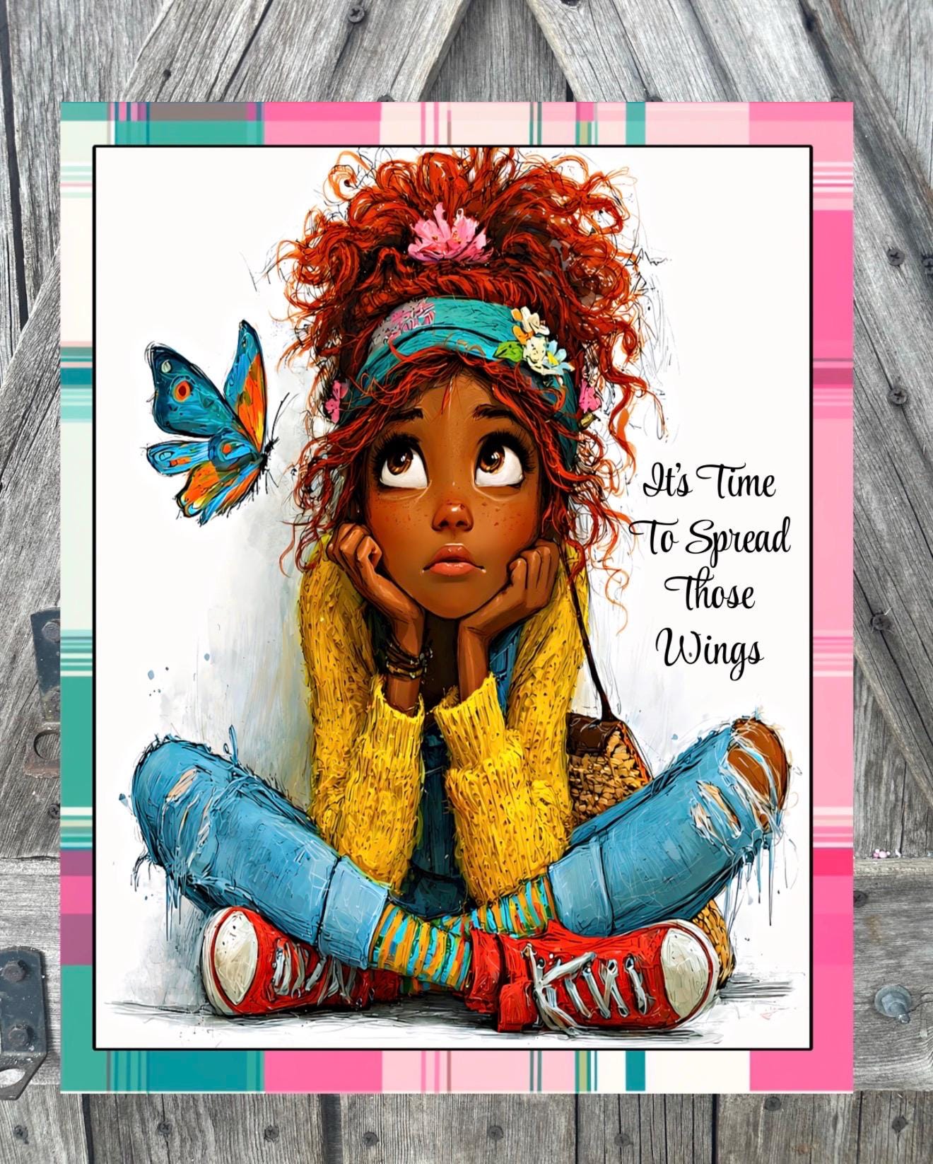 Time To Fly, Black, Everyday Sign, Motivational Decor, Motivational Wall Art