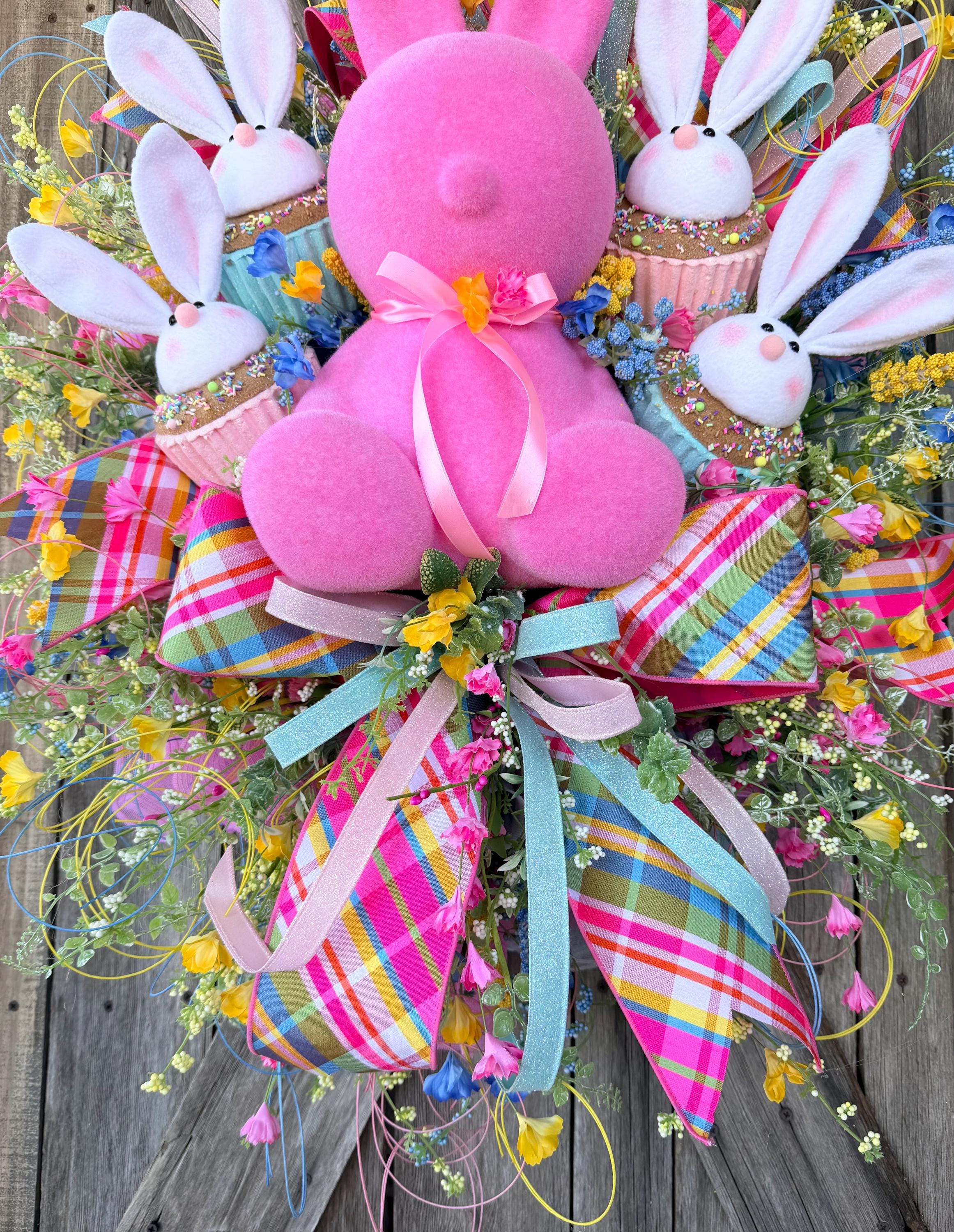 Bunny Wreath, Easter Wreath, Spring Wreath, Rabbit Wreath, Easter Front Door