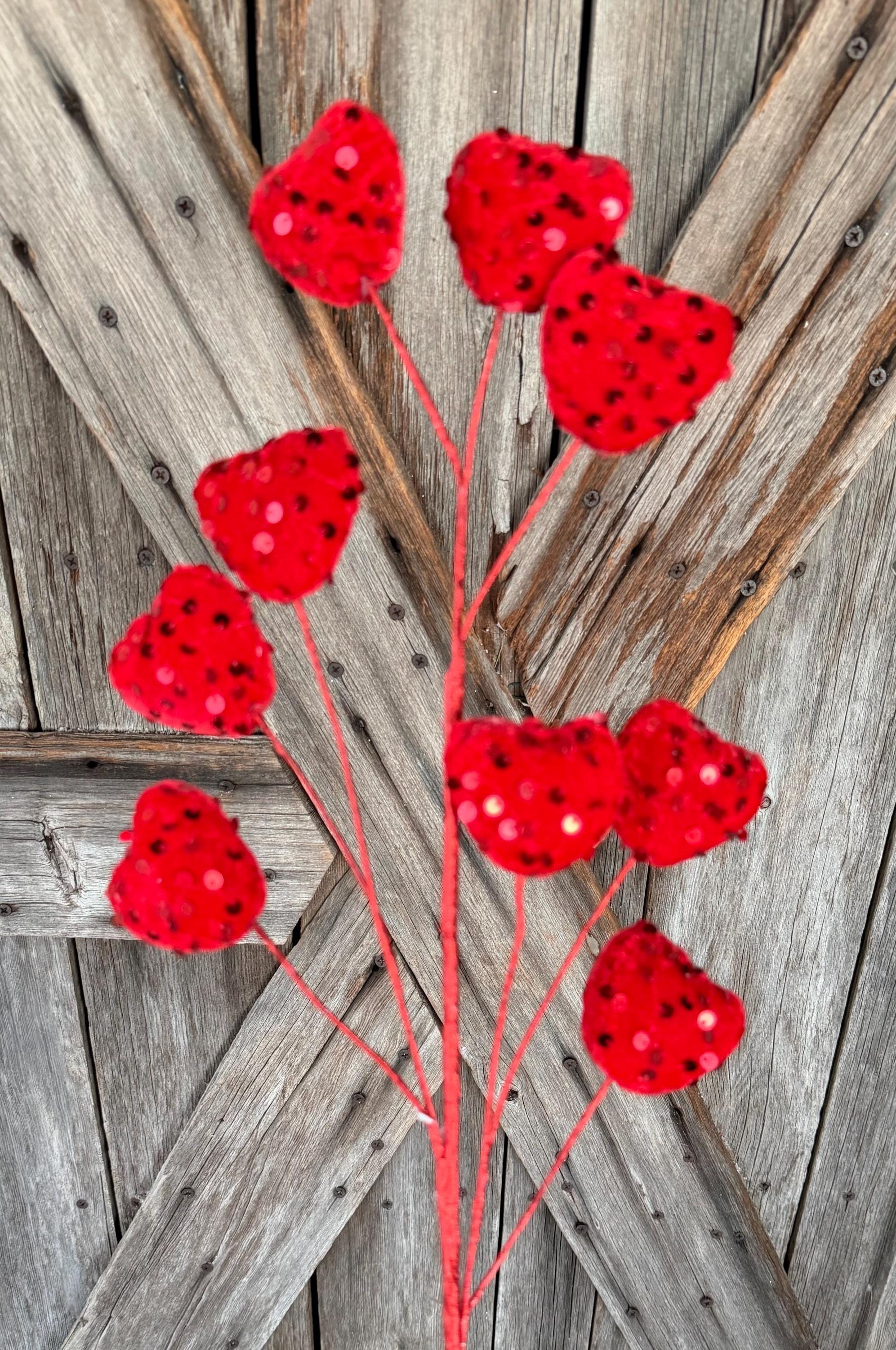 Valentine Sequin Heart Spray