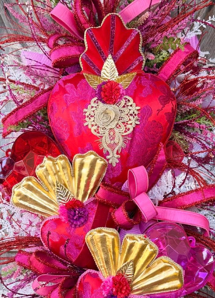 Valentine Wreath, Valentine Decor, Valentine Door, Love Wreath, Love Decor, Heart Decor, Heart Wreath