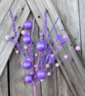Lavender Glitter Ball Filler Bush